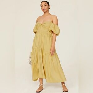 Vince draped puff sleeve dress size 4